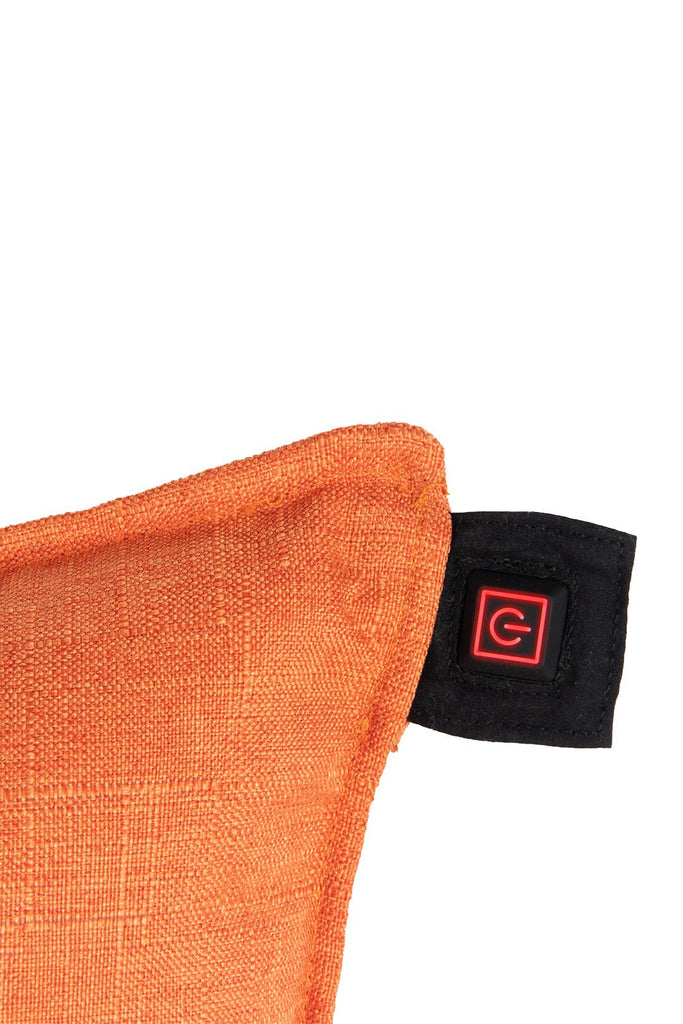 WARMTECK Linen Heated Pillow-Heated Pillow-orange-