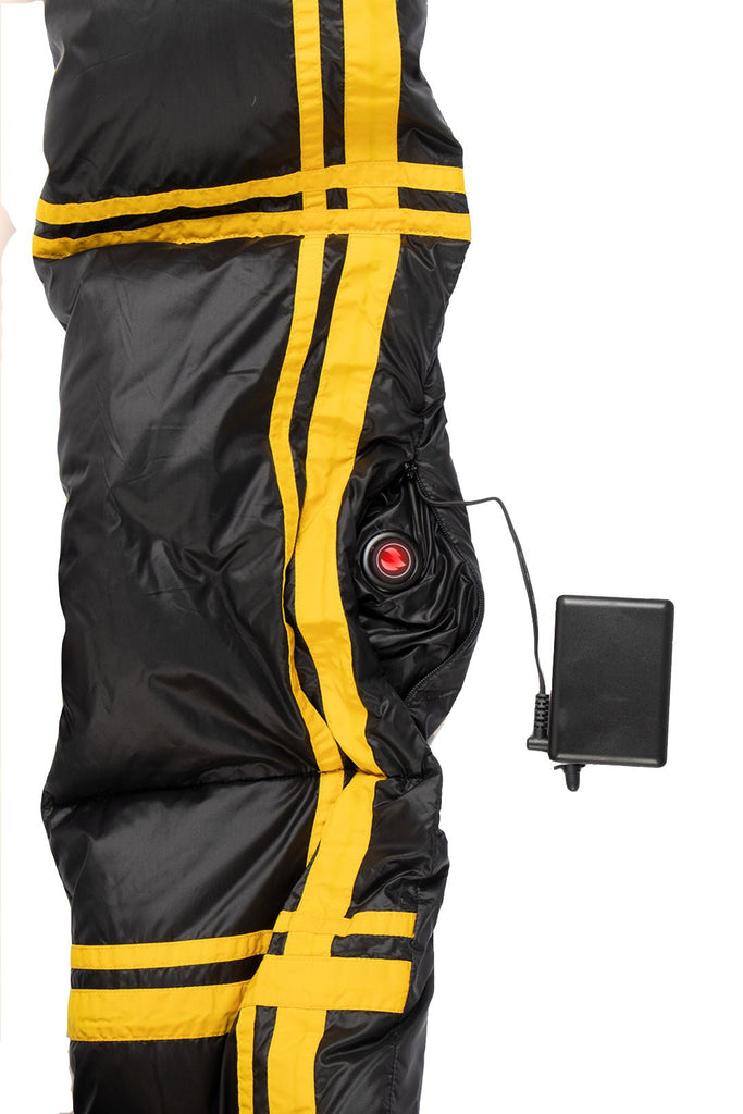 WARMTECK Women's Detachable Heated Vest with Hood-Black&Yellow-Heated Vest-S-