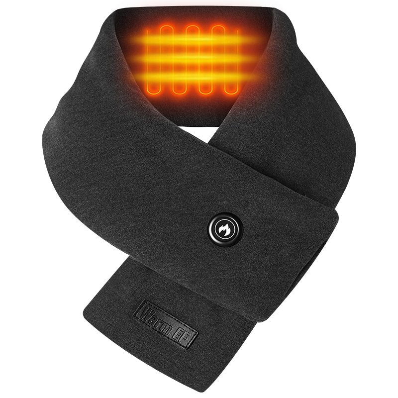 WARMTECK Plush Electric Warmer Heated Scarf-Heated Scarf-White-