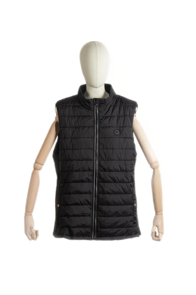 WARMTECK Men's High-Neck Down Heated Vest-Black-Heated Vest-S-